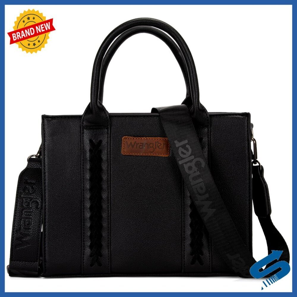 Medium Tote Bag Designer Satchel Top-Handle Purse with Strap Whipstitch Western